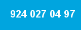 924 027 04 97 924 027 04 97